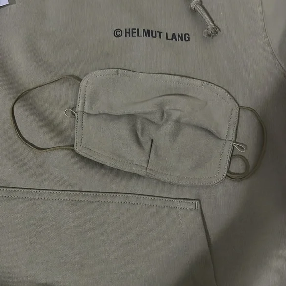 Helmut Lang Logo Mask Hoodie